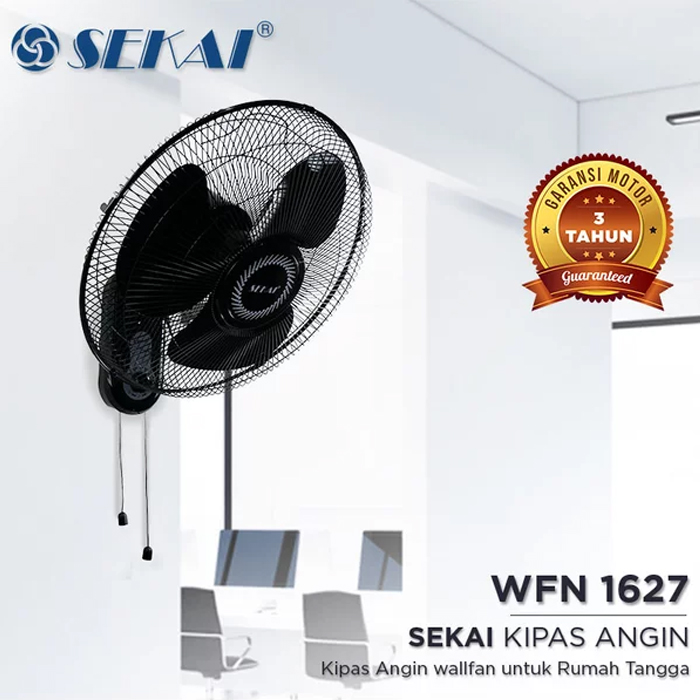 Sekai Wall Fan 16" - WFN1627 Biru 